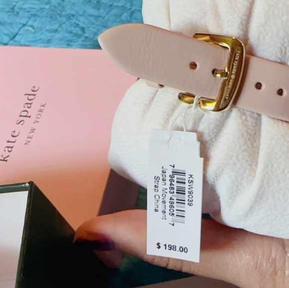 Kate Spade Going Places Europe Map  Metro Watch Pink Leather Band - Picture 3 of 8